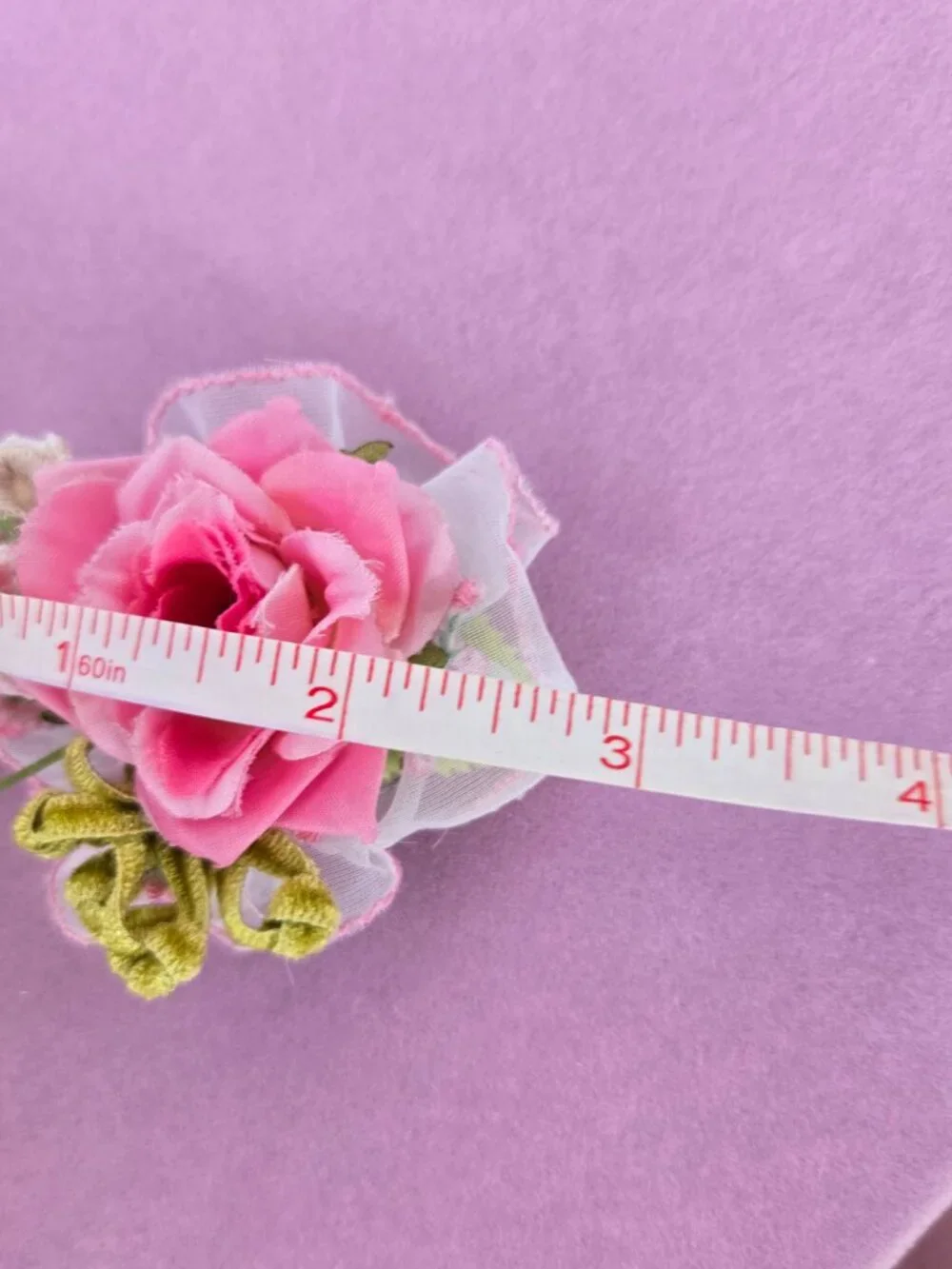 Handmade Rose Posey Hair Clip Wedding Garden Party Cottagecore Coquette